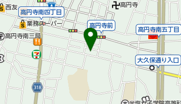 高円寺中央児童館 トイレの地図画像