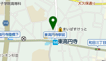 高円寺東児童館 トイレの地図画像