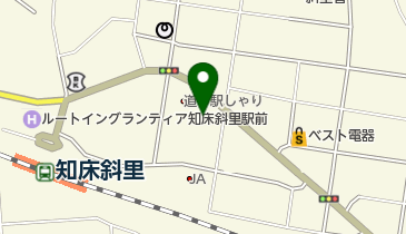 道の駅 しゃり トイレの地図画像