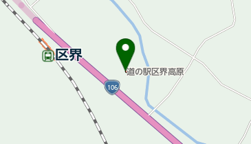 道の駅 区界高原 トイレの地図画像