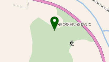 道の駅 白い森おぐに トイレの地図画像