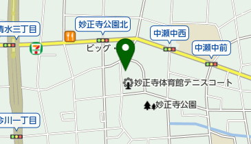 妙正寺体育館 トイレの地図画像