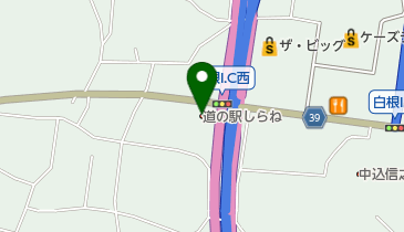 道の駅 しらね トイレの地図画像