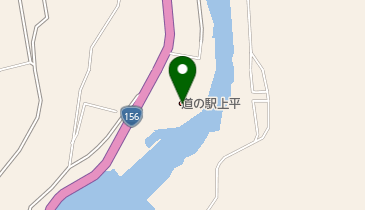 道の駅 上平 トイレの地図画像