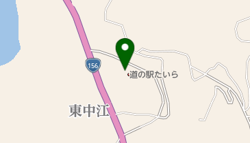 道の駅 たいら トイレの地図画像