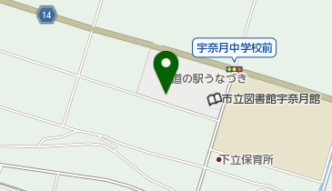 道の駅 うなづき トイレの地図画像