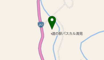 道の駅 パスカル清見 トイレの地図画像