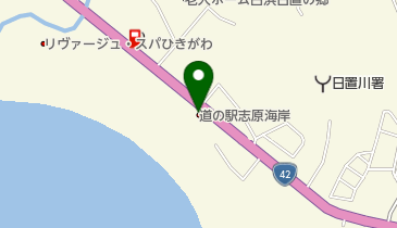 道の駅 志原海岸 トイレの地図画像