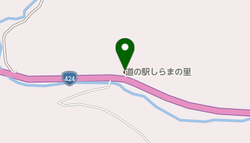 道の駅 しらまの里 トイレの地図画像