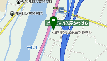 道の駅 清流茶屋 かわはら トイレの地図画像