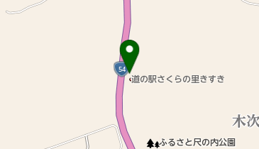 道の駅 さくらの里きすき トイレの地図画像