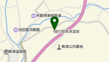 道の駅 奥津温泉 トイレの地図画像