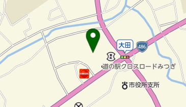 道の駅 クロスロードみつぎ トイレの地図画像