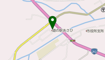 道の駅 あさひ トイレの地図画像