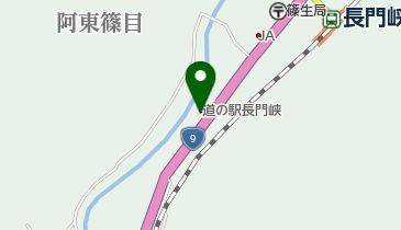 道の駅 長門峡 トイレの地図画像