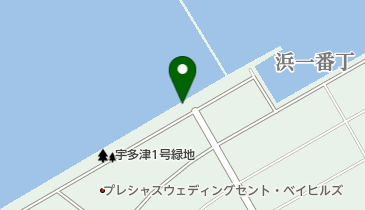 道の駅 恋人の聖地 うたづ臨海公園 トイレの地図画像