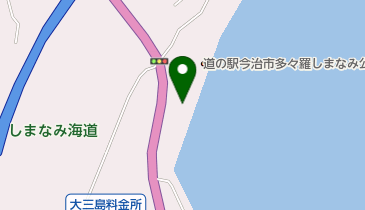道の駅 今治市多々羅しまなみ公園 トイレの地図画像
