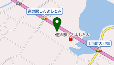 道の駅 しんよしとみ トイレの地図画像