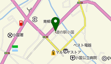 道の駅 小国 トイレの地図画像