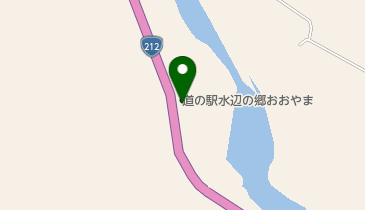 道の駅 水辺の郷おおやま トイレの地図画像