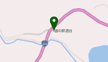 道の駅 酒谷 トイレの地図画像