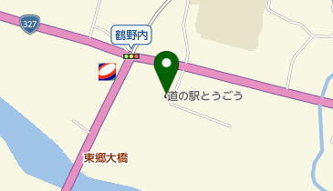 道の駅 とうごう トイレの地図画像