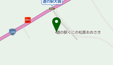 道の駅 くにの松原おおさき トイレの地図画像