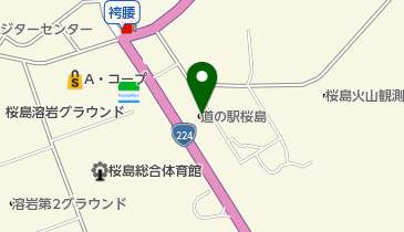 道の駅 桜島 トイレの地図画像