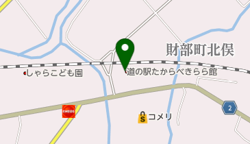 道の駅 たからべ トイレの地図画像