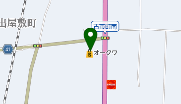 オークワ 奈良古市店 トイレの地図画像