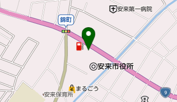 安来市役所 トイレの地図画像