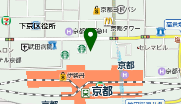 京都駅前地下街ポルタ トイレの地図画像