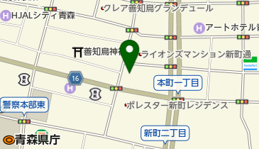 青森市民美術展示館 トイレの地図画像