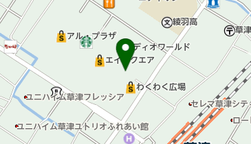 ディオワールド 草津店 トイレの地図画像