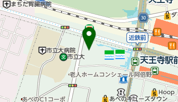 あべのルシアス トイレの地図画像