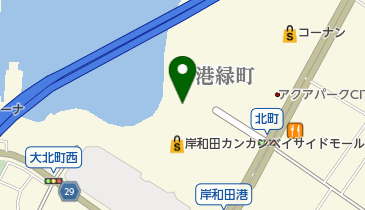 岸和田カンカンベイサイドモール トイレの地図画像