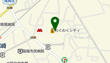 オークワ わくわくシティ尾崎店 トイレの地図画像