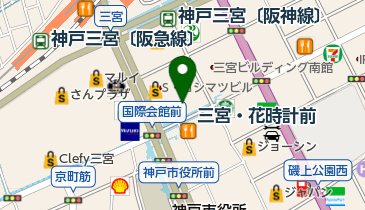 神戸国際会館 トイレの地図画像