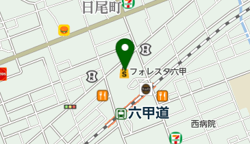 フォレスタ六甲 トイレの地図画像