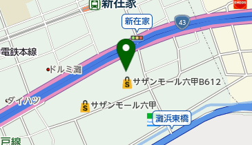 サザンモール六甲B612 トイレの地図画像