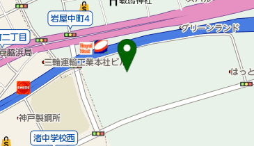 グルメシティ 摩耶海岸通店 トイレの地図画像