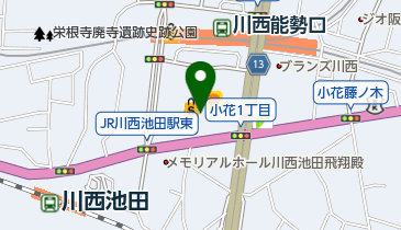 アステ川西 トイレの地図画像