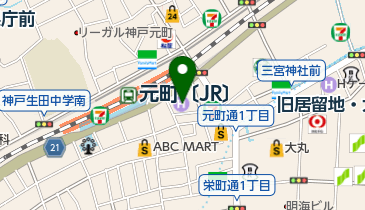 神戸プラザホテル トイレの地図画像