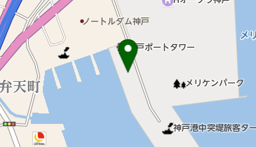 神戸メリケンパークオリエンタルホテル トイレの地図画像