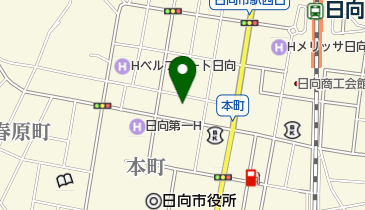 日向第一ホテル トイレの地図画像