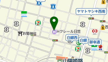 ホテルクレール日笠 トイレの地図画像