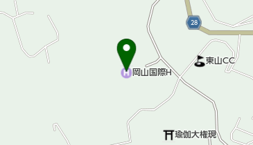 岡山国際ホテル トイレの地図画像