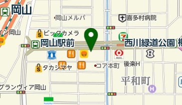 岡山ワシントンホテル トイレの地図画像