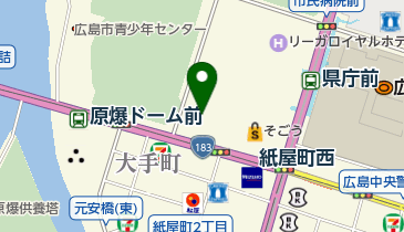 郵便貯金会館 メルパルク広島 トイレの地図画像