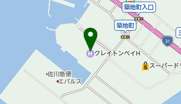 クレイトンベイホテル トイレの地図画像